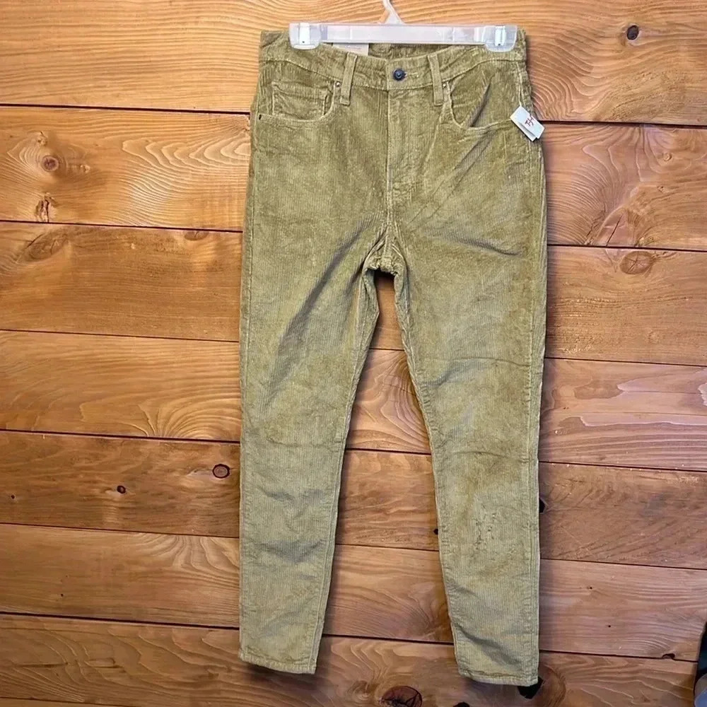 Women’s‎ new with tag Levi’s 721 corduroys hi Rice skinny 30 x 30 Streetwear Y2K